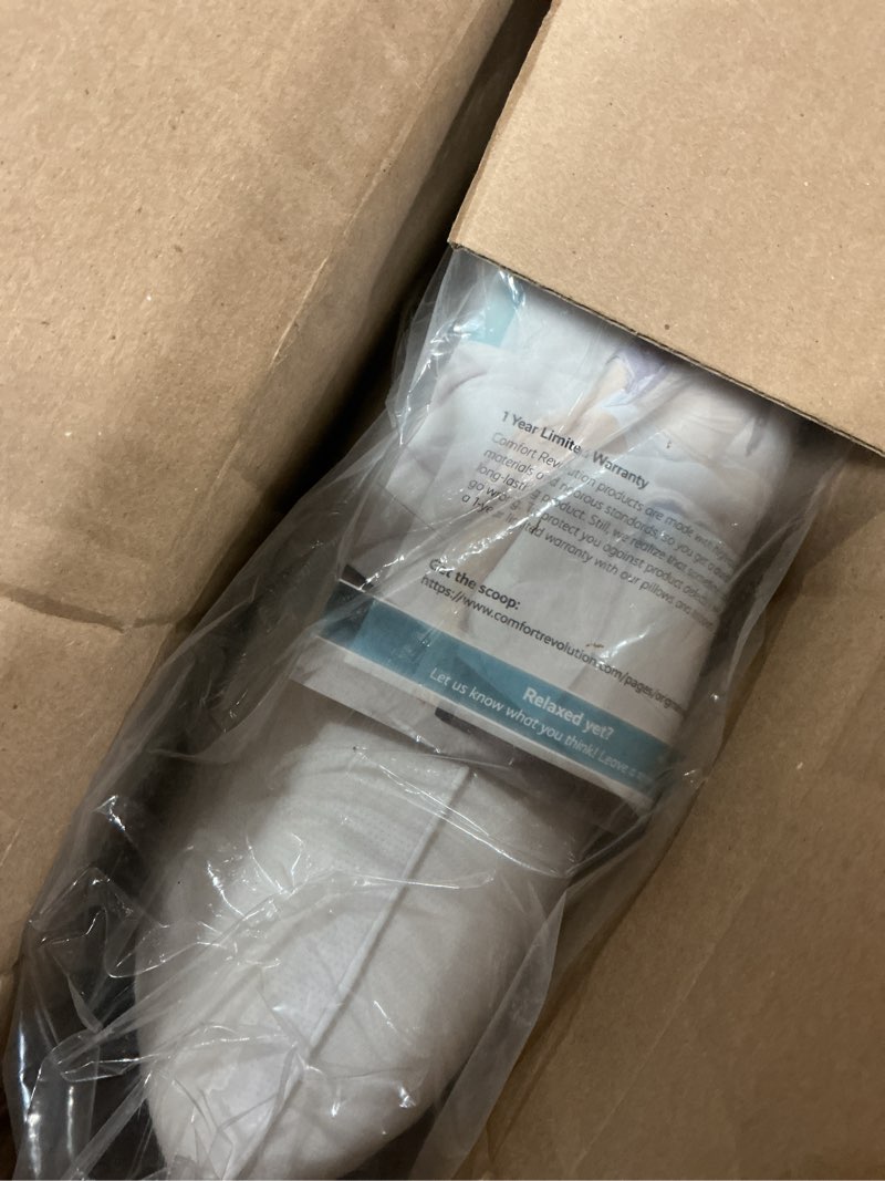 Condition photo showing Good Condition for Comfort Revolution Blue Bubble Gel + Memory Foam Pillow, Standard (Pack of 1), White