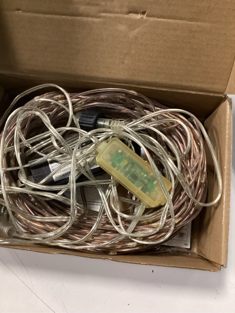 Condition photo showing As Is for omika 132ft 400led rope lights outdoor string light, 24 rgb colors + warm white waterproof starry fairy lights plug in for indoor home bedroom, outside patio garden pastel easter party decororations 24 rgb+warm white (plug in) 132 ft 400 leds