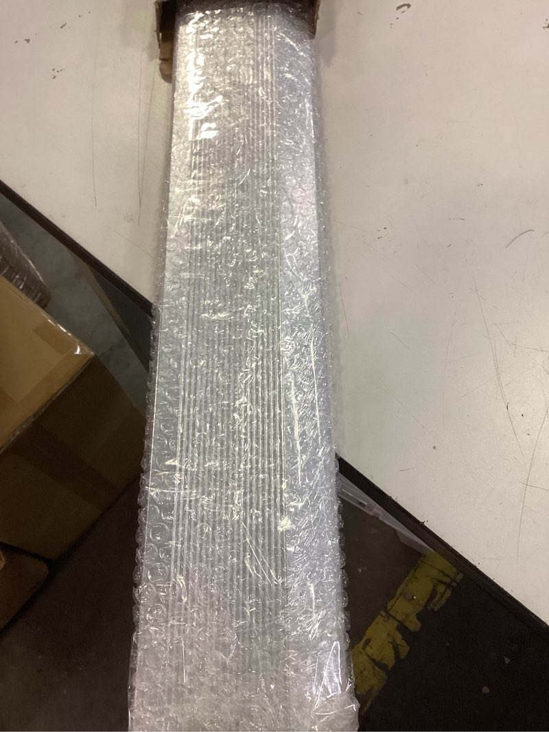 Condition photo showing Good Condition for 2 Pcs Aluminum Floor Transition Strip Thickness About 1.8 mm 36 Inch Threshold Ramps for Doorway Door Threshold Reducer Doorway Edge Trim Suitable for Threshold Height Less Than 1.6 Inches (Silver)