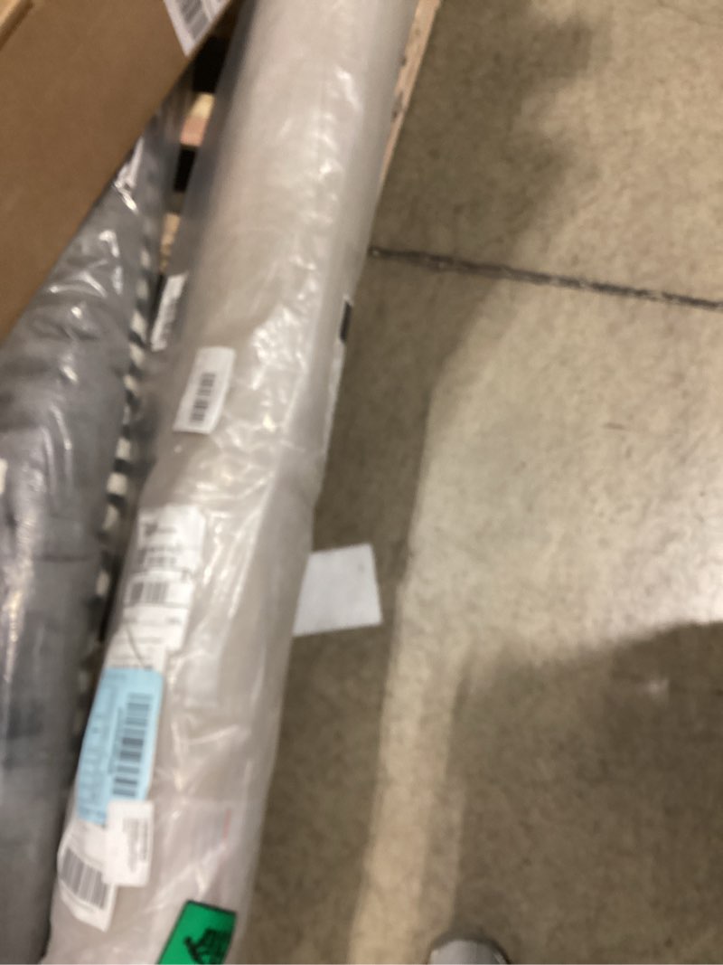Condition photo showing Good Condition for LR Home Striped Nautical Natural Fiber Indoor Area Rug Ideal for Living Room, Entryway, Bedroom, Ivory, 5' x 8' 5' x 7'9" (Rectangular) Ivory