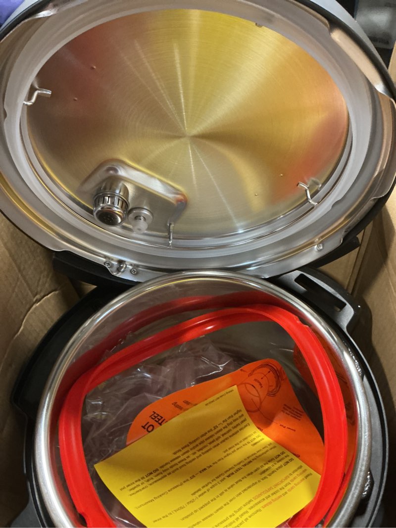 Condition photo showing Good Condition for Instant Pot Duo Plus 9-in-1 Multicooker, Pressure Cooker, Slow Cook, Rice Maker, Steamer, Sauté, Yogurt, Warmer & Sterilizer, Includes App With Over 800 Recipes, Stainless Steel, 6 Quarts