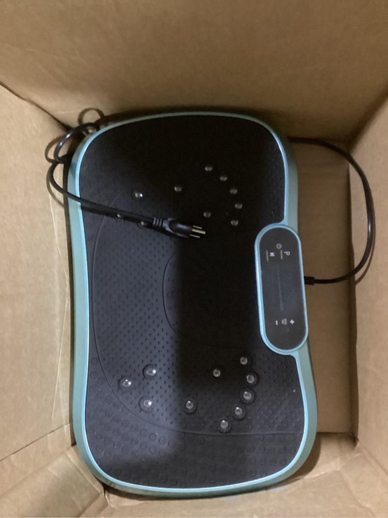 Condition photo showing Good Condition for AXV Vibration Plate Fitness Platform Exercise Machine Vibrating Shaking Full Body Shaker Workout Vibrate Stand Shake Board Sport Gym for Weight Loss Fat Burner for Women Men SLIM-GREEN