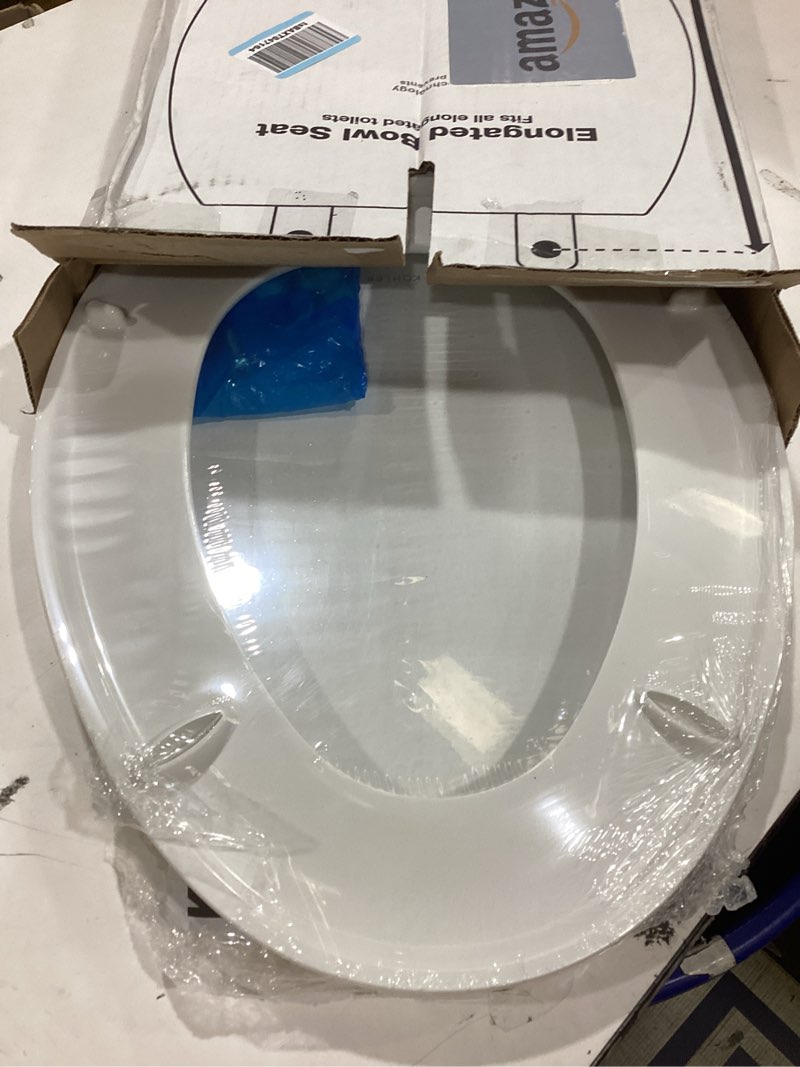 Condition photo showing Good Condition for kohler 20110-0 brevia, slow close toilet seat, elongated toilet seat, grip-tight bumpers quick-attach hardware, white white elongated quiet-close