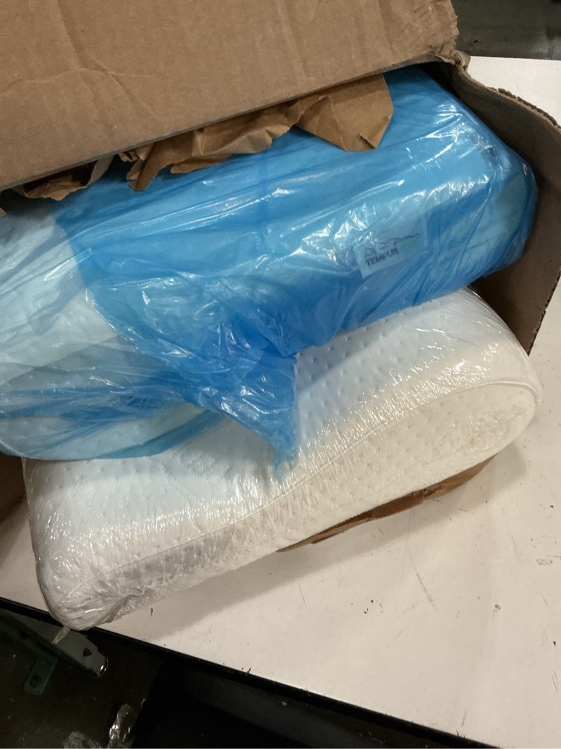 Condition photo showing Good Condition for tempur-pedic, standard tempur-neck pillow, medium profile-2-pack, white 2 count medium profile 2