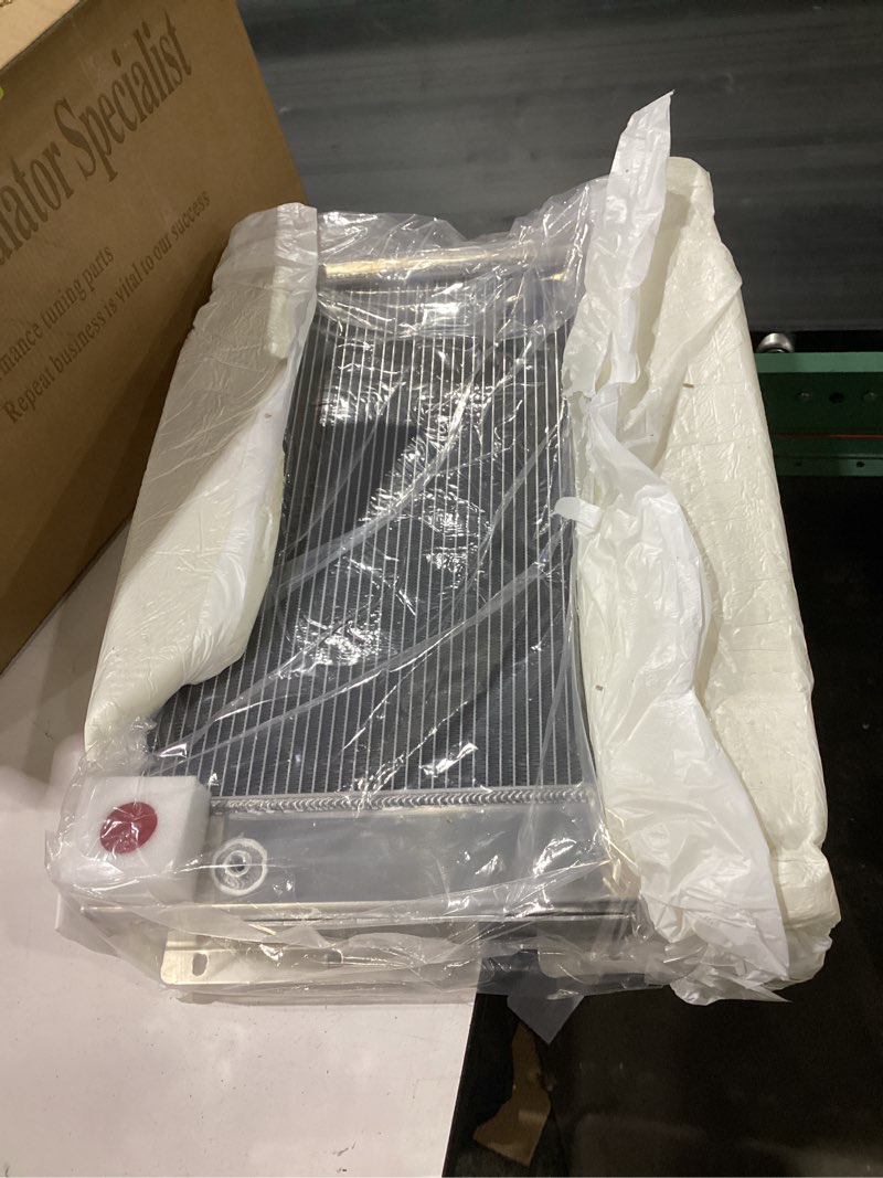 Condition photo showing New/Like New for 3 row core all aluminum radiator for 1967-1969 chevy camaro/pontiac firebird big block 23''w core