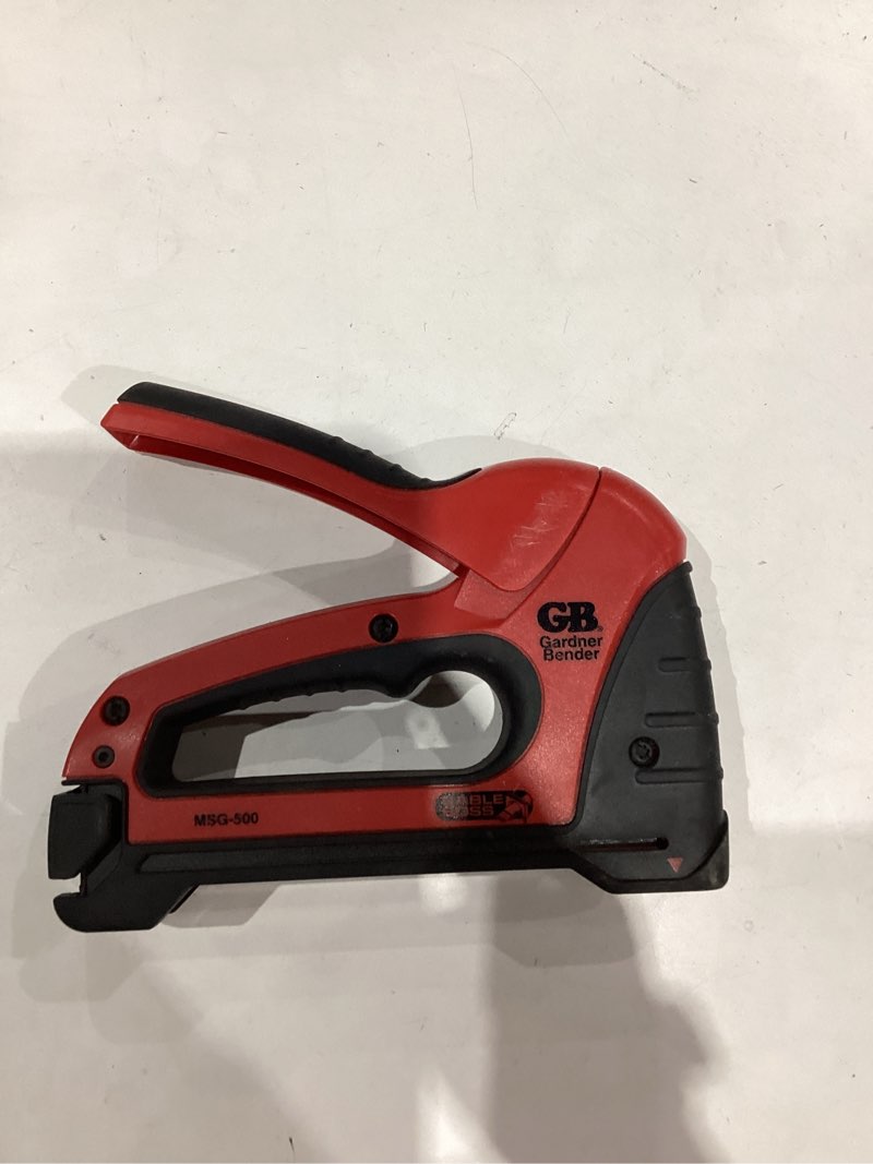 Condition photo showing As Is for https://atlantic-supply.com/pd371235/gardner-bender-msg-501v-cable-boss-staple-gun
