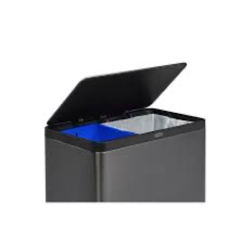 15.9 gallon stainless steel step on trash can