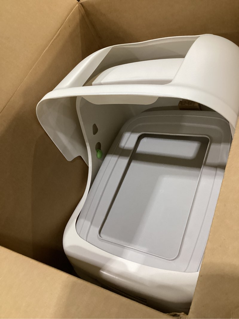 Condition photo showing As Is for Purina Tidy Cats Breeze Covered Cat Litter Box System Kit with Pellet Cat Litter, Hooded Litter Box, and Litter Box Pads