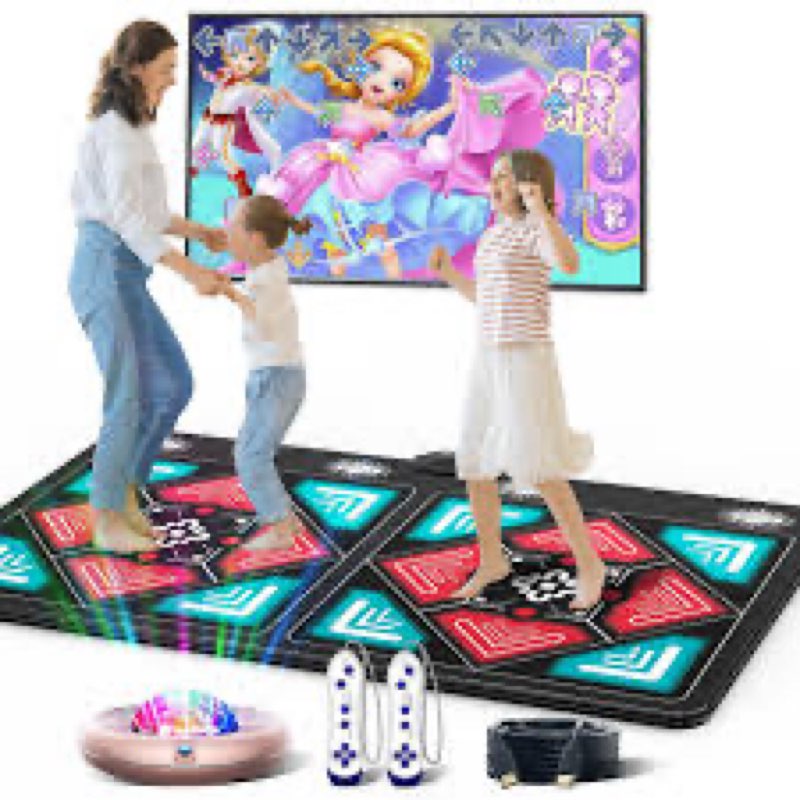 HAPHOM Dance Mat for Kids and Adults, Anti-Slip Wireless Musical Large, Black