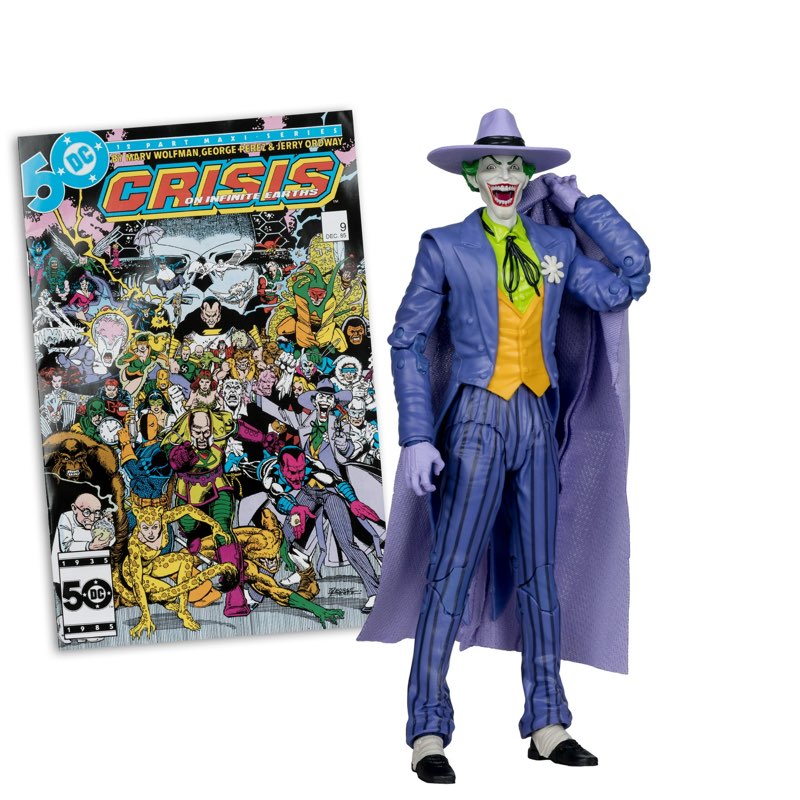 McFarlane Toys- DC Direct Page Punchers The Joker (Crisis on Infinite Earths) 7in Action Figure with