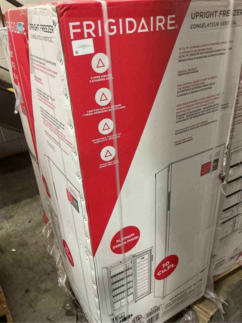 Condition photo showing Good Condition for 10.0 CU FT UPRIGHT FREEZER -STAINLESS STEEL 