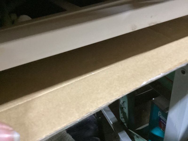 Condition photo showing As Is for Safety 1st Easy Install Walk Thru Baby Gate for Doorway With Door, Dog Gates, Fits 29"-38", Easy Install 28" Tall, White 1-Pack 29" to 38" Wide x 28" Tall White