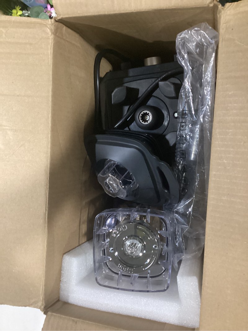 Condition photo showing As Is for blender, countertop blenders for kitchen with 64oz pitcher, powerful 25000 prm blender for smoothies, ice crushing, frozen fruits, milkshakes, pulse function, self-cleaning (silver black)