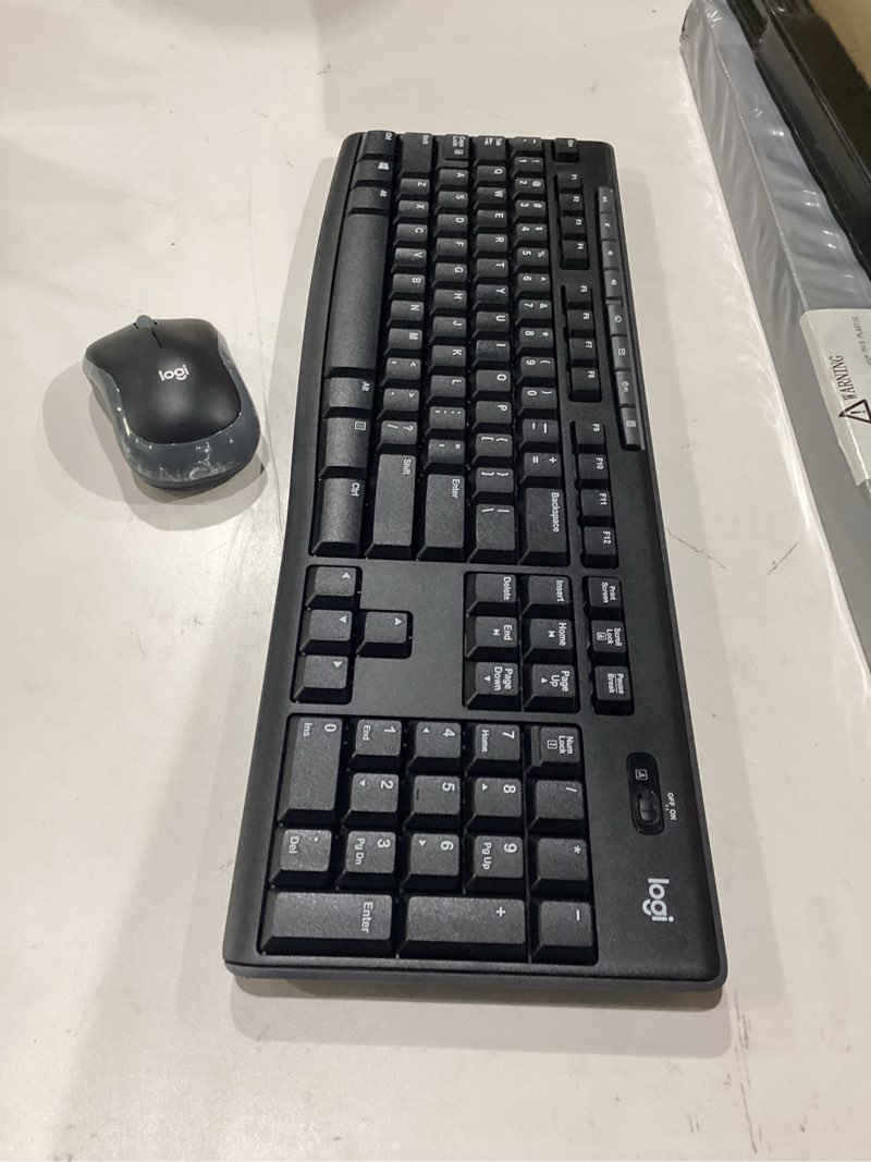 Condition photo showing Good Condition for logitech mk270 wireless keyboard and mouse combo for windows, 2.4 ghz wireless, compact mouse, 8 multimedia and shortcut keys, 2-year battery life, for pc, laptop - black black 1 pack combo