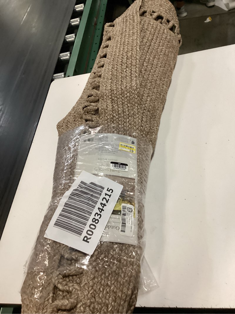 Condition photo showing New/Like New for 5'x7' open weave braided outdoor patio area rug tan - threshold™ designed with studio mcgee