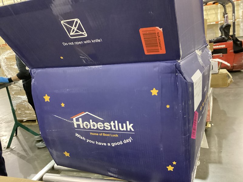 Condition photo showing As Is for Hobestluk 5FT Bean Bag Chair Giant Bean Bag Chairs for Adults Large Bean Chairs with Removable Cover, Beanbag Chair with Filler, Adult Bean Bag Chairs for Living Room, Bedroom 5FT - 50" x 50" x 24" Blue