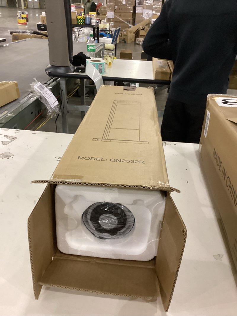 Condition photo showing New/Like New for Space Heater Large Room, 25" Electric Heaters for Indoor Use with Remote, Adjustable Thermostat, 120° Oscillation, 24H Timer, 3D Fireflame, Ceramic Tower Heater, Heater for Bedroom, Office 25inch