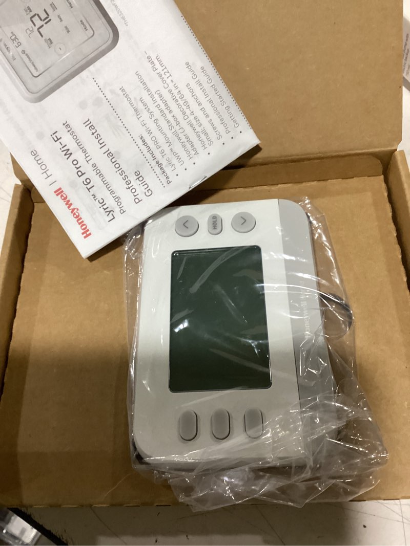 Condition photo showing New/Like New for programmable thermostat, thermostat for home hvac systems,multi-stage, 2 heat/2 cool, white backlight