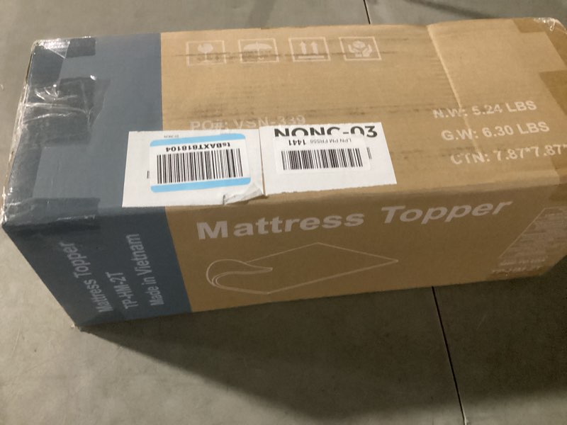 Condition photo showing Good Condition for dumos mattress toppers memory foam twin size, 2 inch thick bed topper pad cooling gel infused soft comfy padding breathable for sleeper sofa couch rv camper, certipur-us certified, blue blue twin