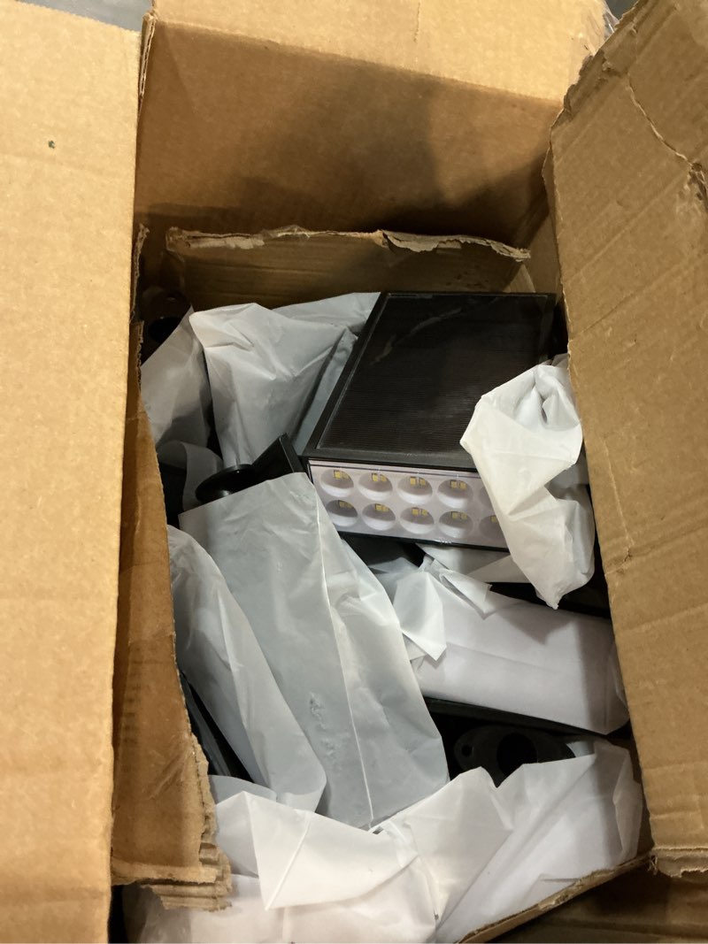 Condition photo showing Good Condition for Solar Lights Outdoor Waterproof IP65, [12 Pack/4 Modes] Spot Solar Light for Outside, Dusk to Dawn LED Solar Powered Yard Garden Landscape Lighting Spotlights for Path Patio Walkway, Warm White Warm White 12 Pack