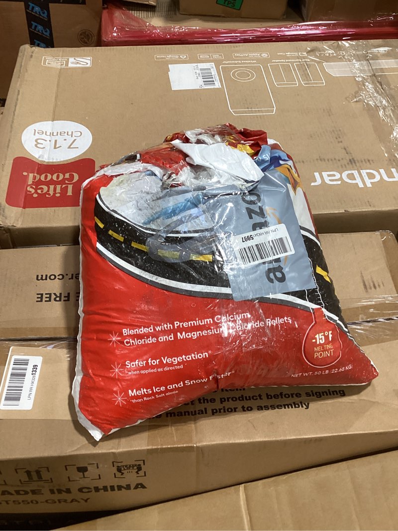 Condition photo showing As Is for Scotwood Industries Road Runner Ice Melt; 50lb. Bag