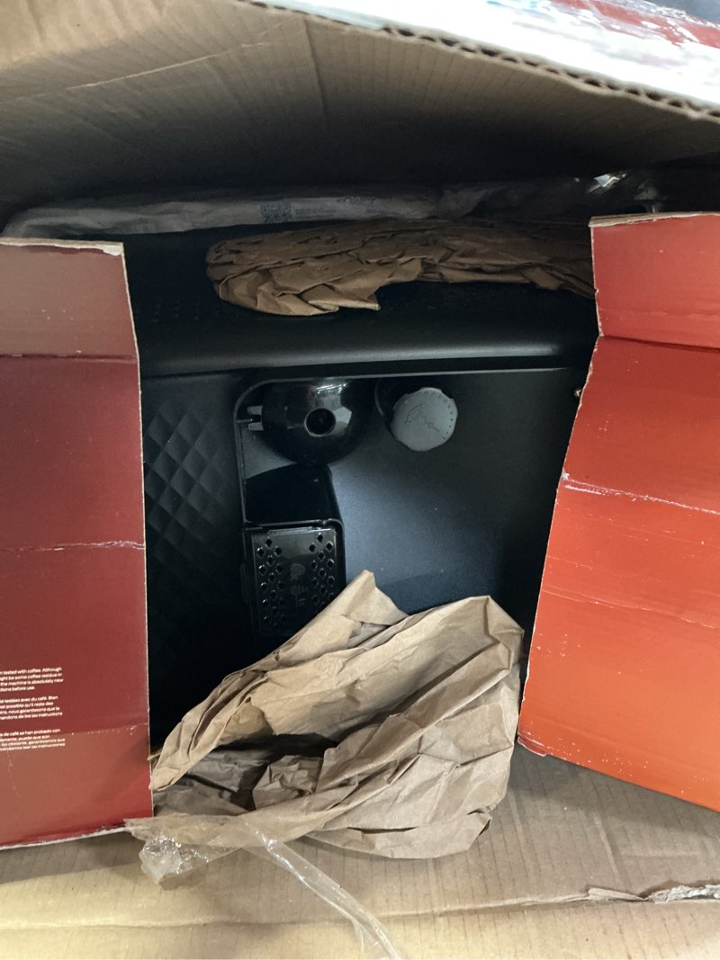 Condition photo showing As Is for PHILIPS 3300 Series Fully Automatic Espresso Machine with integrated milk frother and grinder, 5 Hot & Iced Coffee Pre-Sets, 40% Quieter SilentBrew, 15-Bar Pressure, Glossy Black (EP3326/90) NEW 3300 Series