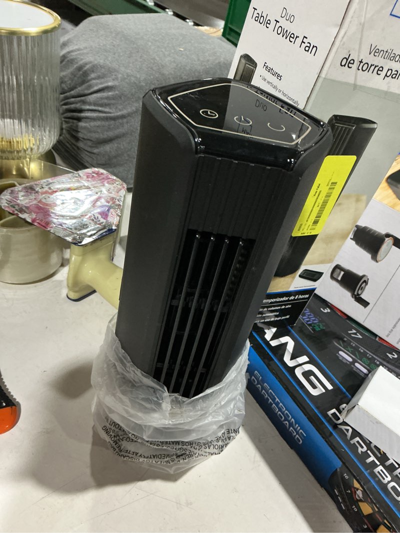 Condition photo showing As Is for mainstays mini tower fan black