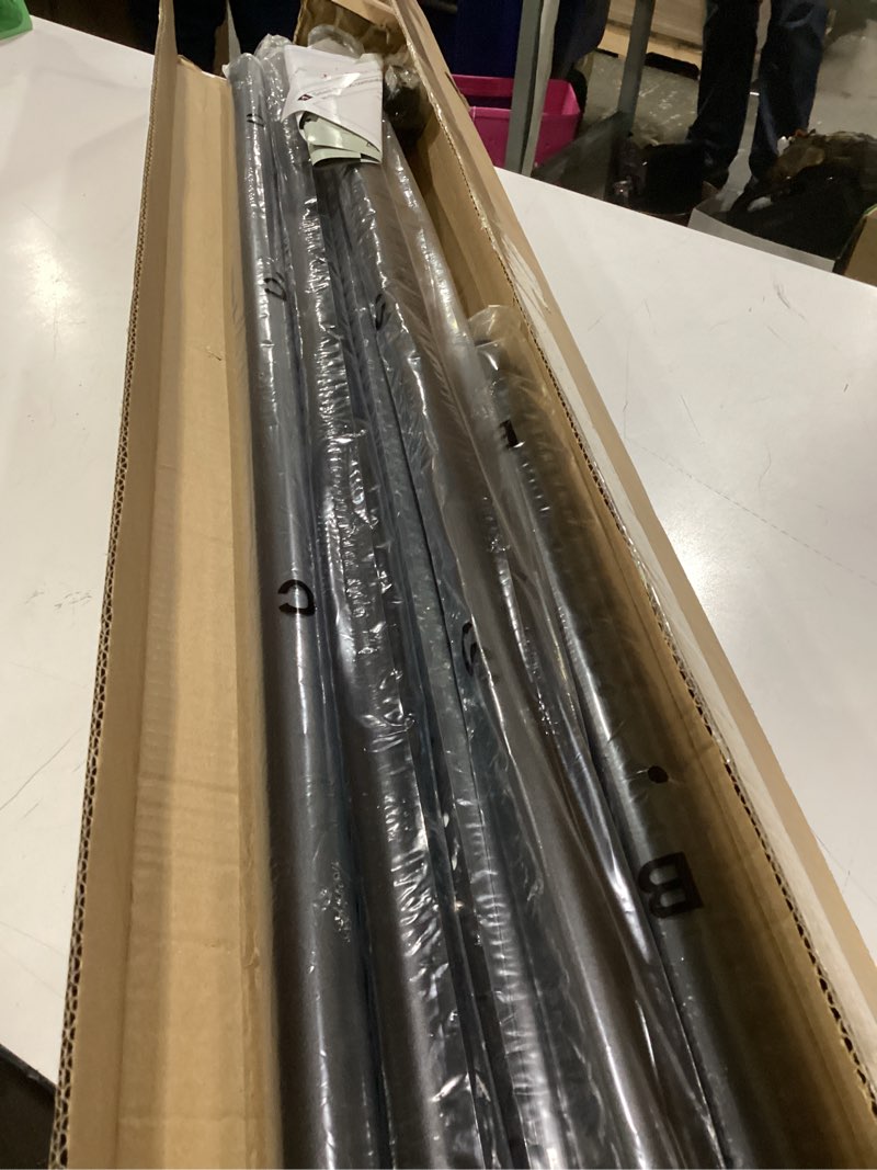 Condition photo showing Good Condition for tension curtain rod by ezfurni,2 sets 42-123 inches,heavy duty tension rods for windows,no drilling adjustable curtain rod for patio,hold up blackout curtains and non slip,black black 42-123 inch 2sets