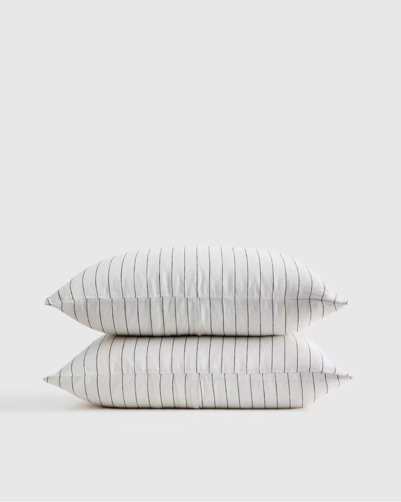 european linen stripe sham set king 