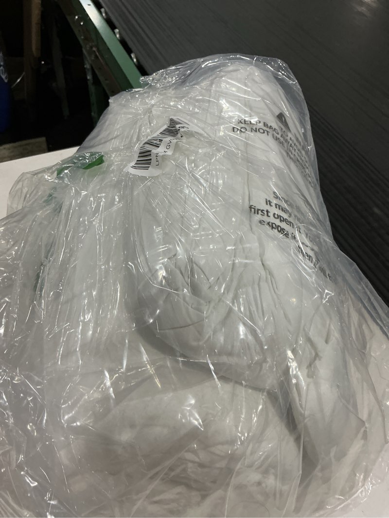 Condition photo showing Good Condition for full comforter set 3 piece, 270gsm down alternative fill, oeko-tex certified, quilted with 8 corner ties, all season bedroom decor bedding, 1 comforter (82"x86") with 2 pillowcases, white white full