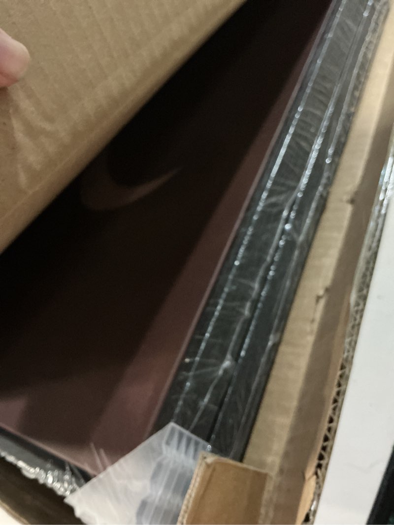 Condition photo showing New/Like New for framed boho moon phase wall art bedroom, set of 2 neutral brown abstract minimalist canvas artwork for walls, bohemian lunar celestial paintings prints wall decor living room home office, 16x24 inch 16" w x 24" h x 2pcs brown