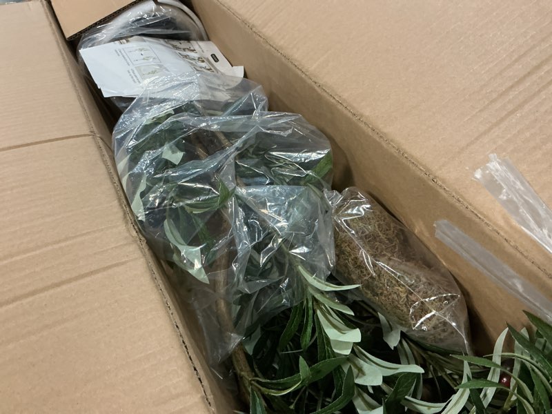 Condition photo showing Good Condition for olive trees artificial indoor,fake olive tree 6ft tall 1pack with white planter faux silk olive tree for home living room office decor faux artificial plants indoor with fruit & free moss 1 6ft