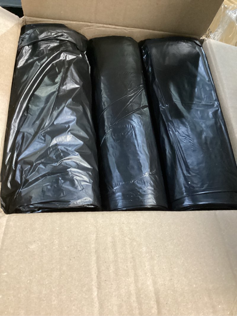 Condition photo showing New/Like New for reli. 55-60 gallon trash bags heavy duty | 150 count | 50-60 gallon | large black garbage bags | made in usa
