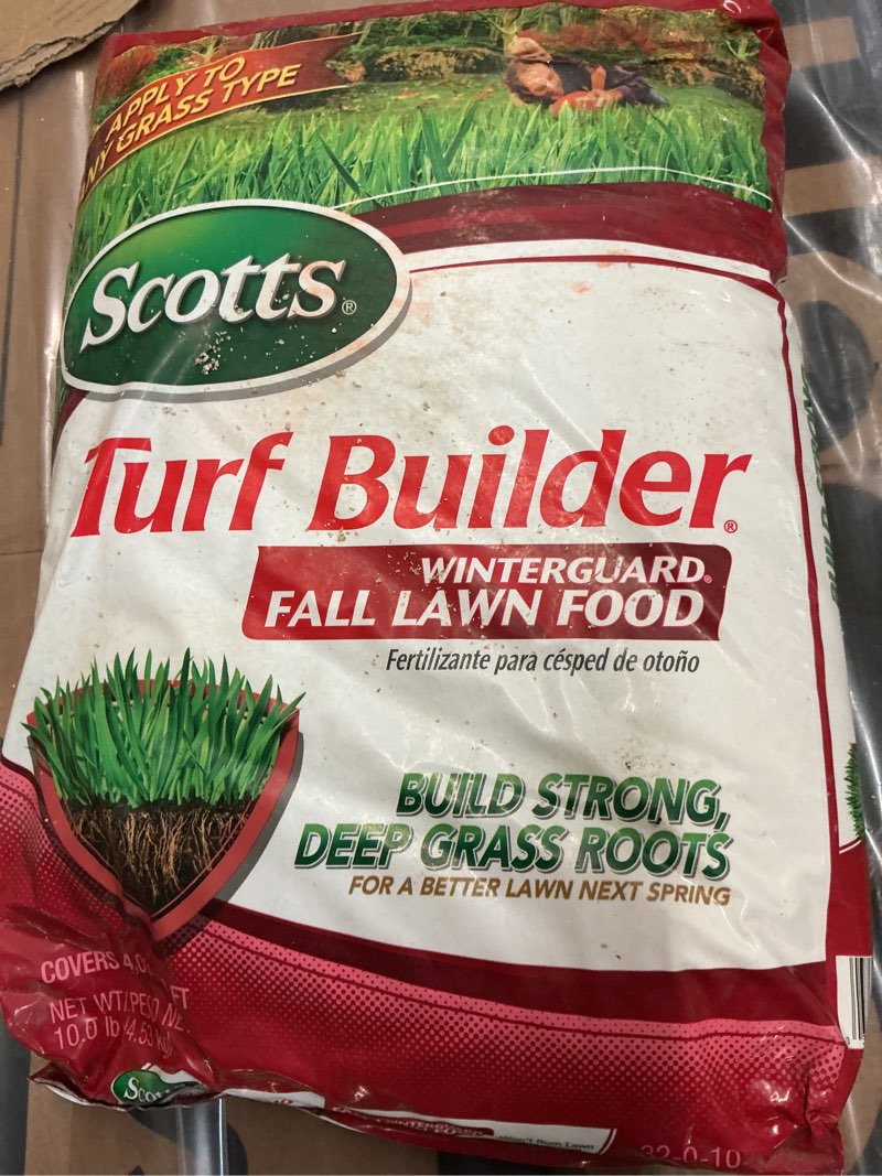 Condition photo showing Good Condition for scotts turf builder winterizer lawn food for multiple grass types 4000 sq ft