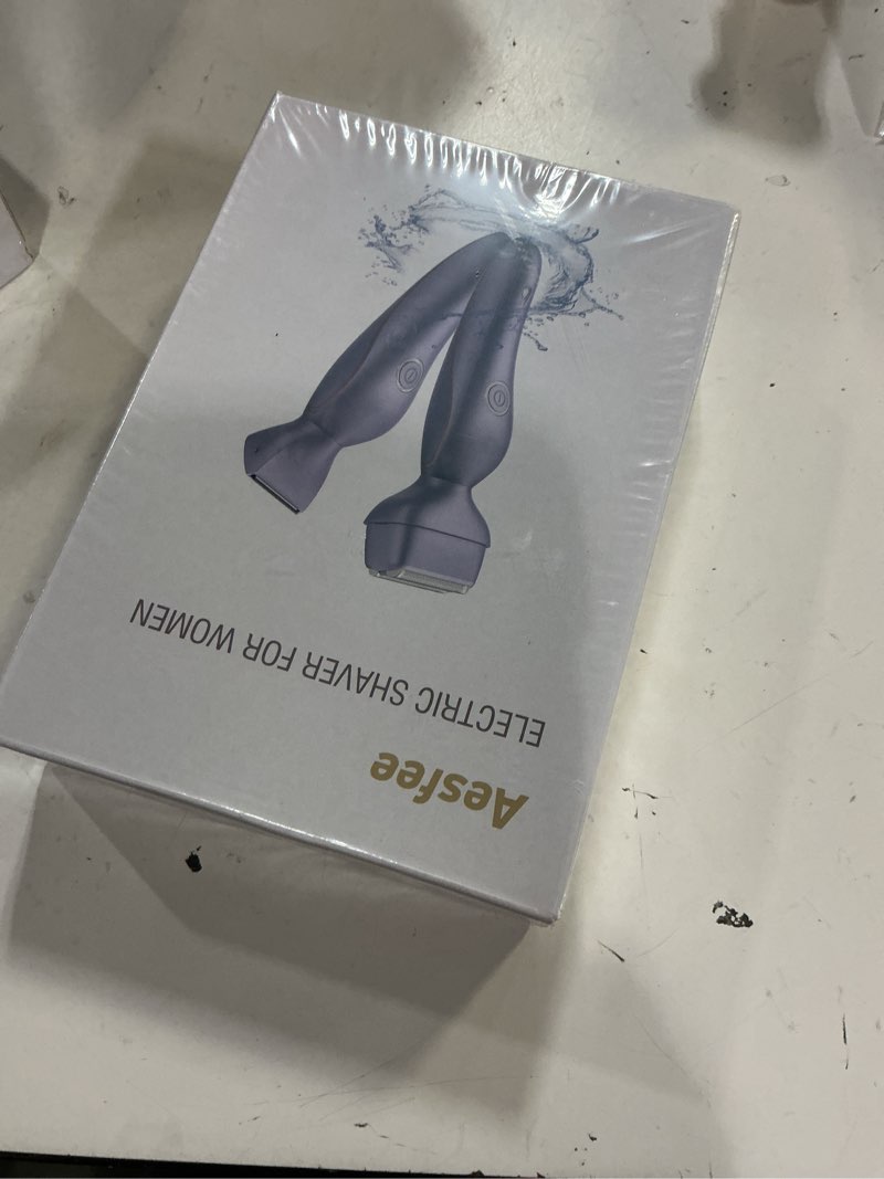 Condition photo showing New/Like New for electric razors for women face full body, 2-in-1 bikini trimmer and shavers for womens legs arms underarm pubic hair, comfort smooth lady body trimmers ipx7 waterproof wet and dry, usb-c rechargeable purple