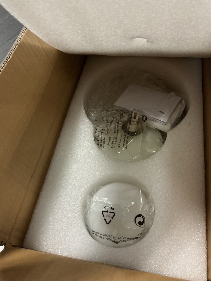 Condition photo showing Good Condition for 7.4" alabaster wall sconce,modern marble light fixture with glass shade for bathroom, bedroom, hallway (white, hardwired) all white