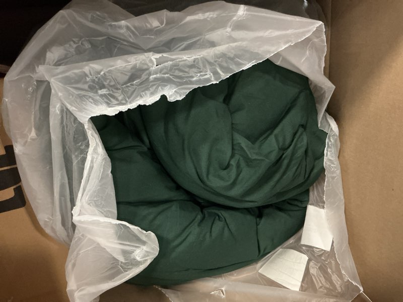 Condition photo showing As Is for litanika king size comforter set dark emerald green - 7 pieces bed in a bag king bedding comforter sets, solid lightweight bed set with comforter, sheets, pillowcases & shams emerald green king (104"x90")