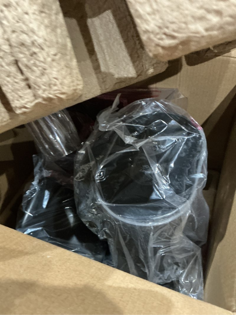 Condition photo showing As Is for ninja neverclog cold press juicer, powerful slow juicer with total pulp control, countertop, electric, 2 pulp functions, dishwasher safe, 2nd generation, charcoal, jc151