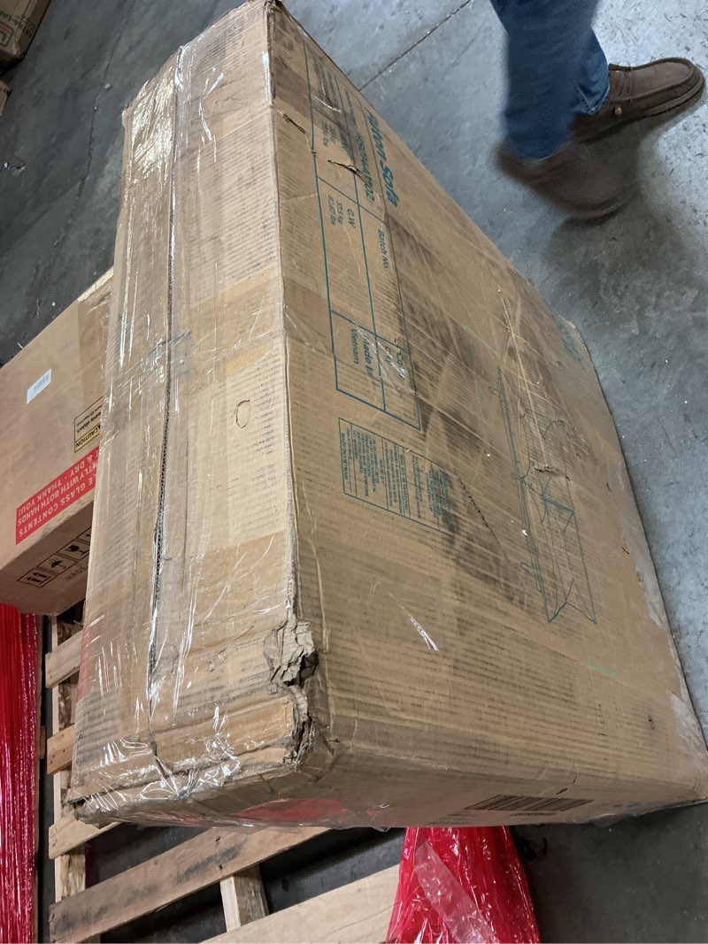 Condition photo showing As Is for LINSY HOME Futon Sofa Bed, 70" Chenille Futon Couch with Adjustable Backrest Armrest, 3 in 1 Convert