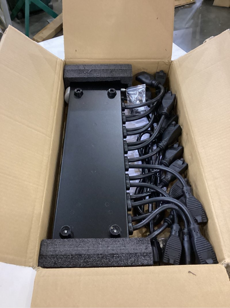 Condition photo showing Good Condition for Tecmojo 1U Rack Mount 19 Outlet PDU Power Distribution Unit Power Strip Circuit Breaker fits 19-inch AV/Network/Server Cabinet/Closet/Enclosure 19 Outlets/12A/USB+Overloading Protection