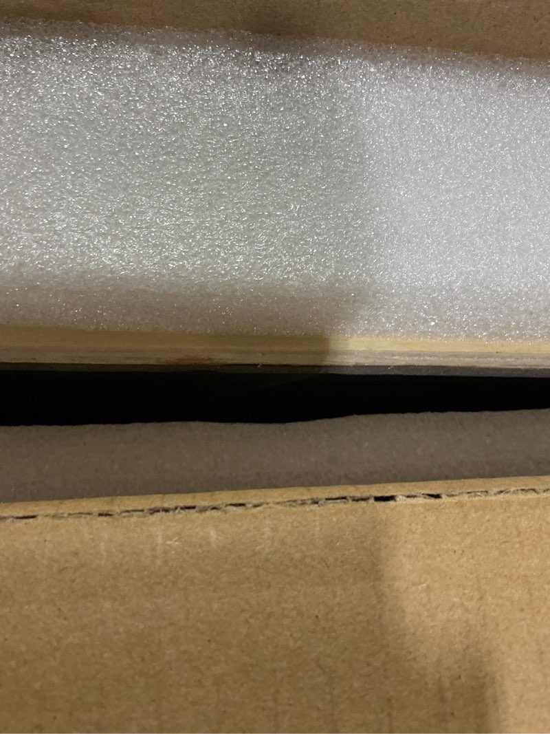 Condition photo showing As Is for 36"x 36" LED Bathroom Mirror with Stepless Dimmable, Backlight Wall Mirrors with Anti-Fog Bathroom Digital Mirror for Wall, 3 Color Modes, Memory Function Smart Mirror 36"L x 36"W