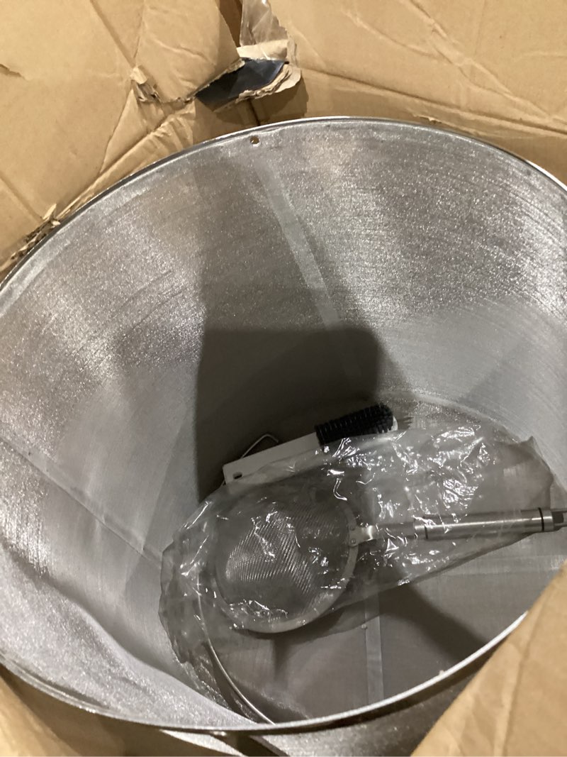 Condition photo showing Good Condition for psler 11.8×12.2 inch (30×31cm) Wine Beer Dry Hops Filter Brewing Hopper Strainer 300 Micron Mesh Barrel Brewing Grain Basket Strainer for Homebrew Hops Wine Beer Tea Kettle Brew Filter Type a 11.8×12.2 inch