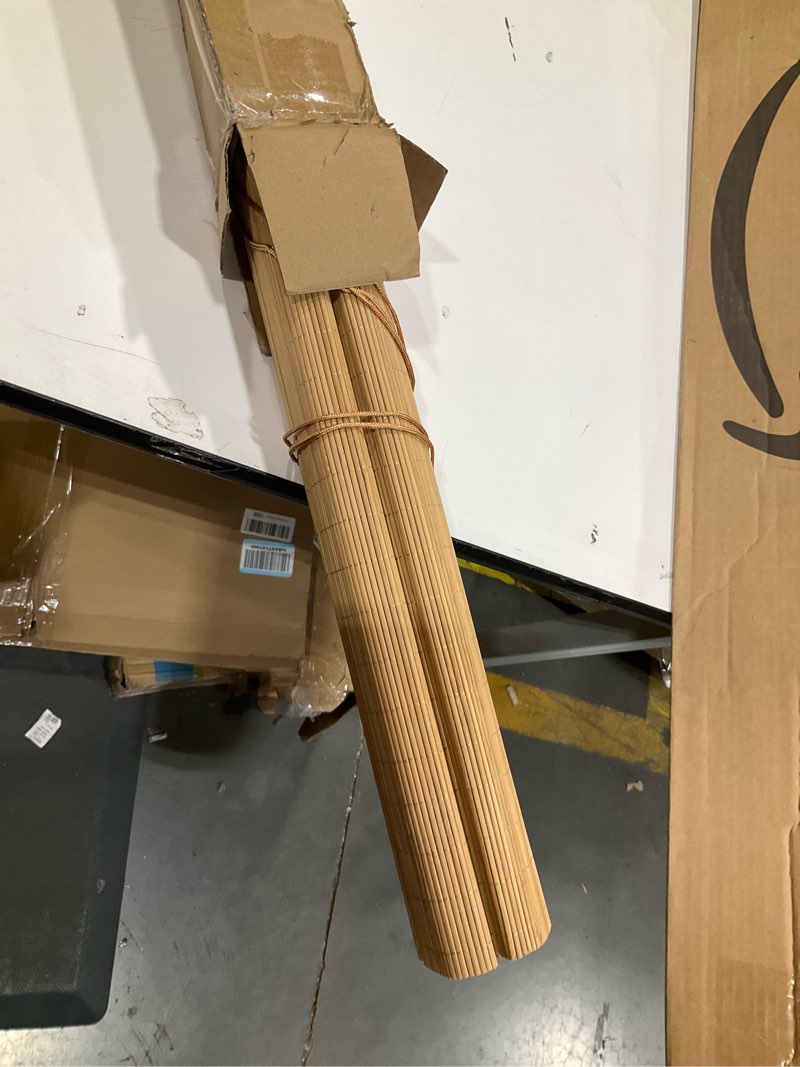 Condition photo showing Good Condition for bamboo blinds for interior windows, custom bamboo shades for indoor windows, roller shades for indoor window and outdoor patio, decks, porches, backyards f 36"w x 72"h