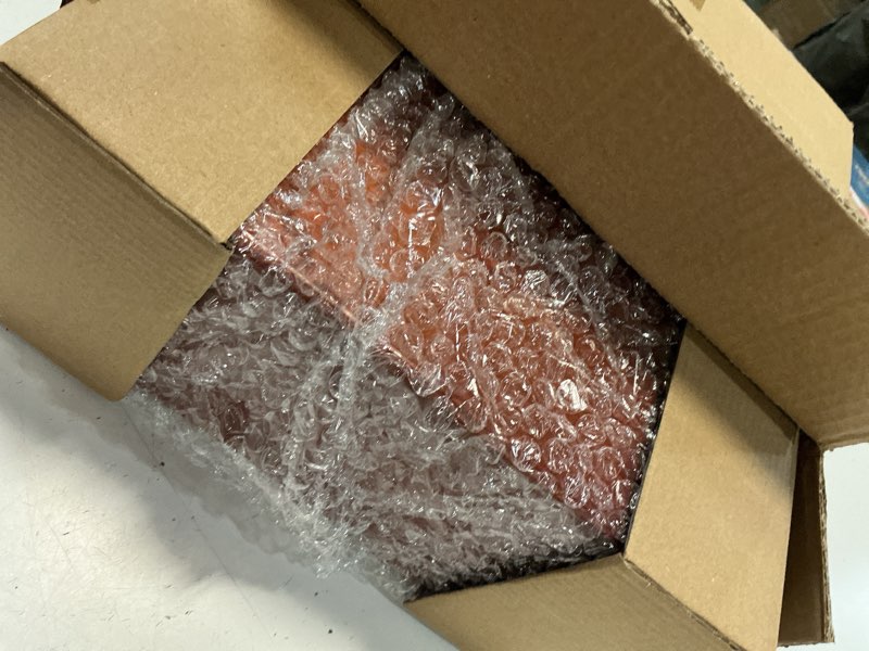 Condition photo showing New/Like New for drastar wooden keepsake box, large acacia storage box with a hinged lid, memory treasure box for crafts and photo storage brown large