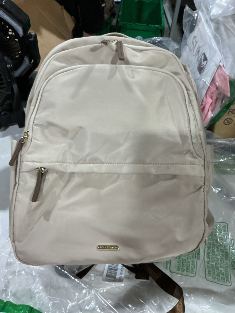 Condition photo showing Good Condition for golf supags multifunctional laptop backpack for work travel leisure water-resistant multiple compartments business backpack for women fits 15.6 inch notebook (apricot) apricot 15.6 inch