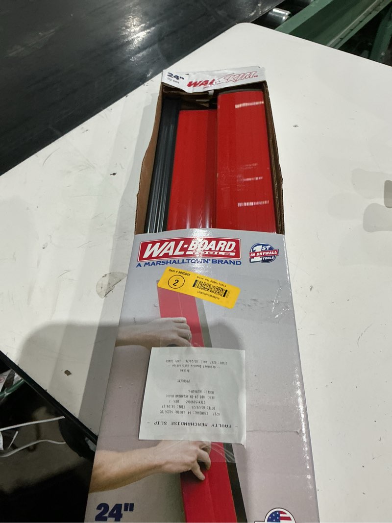 Condition photo showing As Is for wal-board tools proskim 1-in x 24-in stainless steel skimming blade