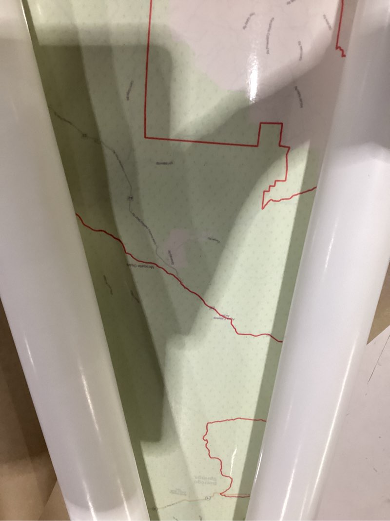 Condition photo showing New/Like New for san diego county, california zip codes - 48" x 36" laminated wall map