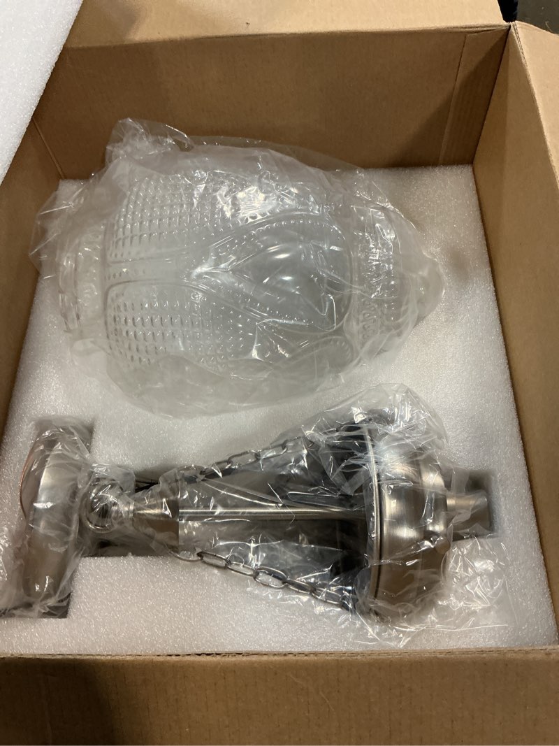 Condition photo showing Good Condition for Modern Pendant Light, Brushed Nickel Pendant Light for Kitchen Island, Adjustable Hanging Ceiling Light Fixture, Large Farmhouse Pendant Kitchen Island Lighting for Dining Room Bedroom Bar Office