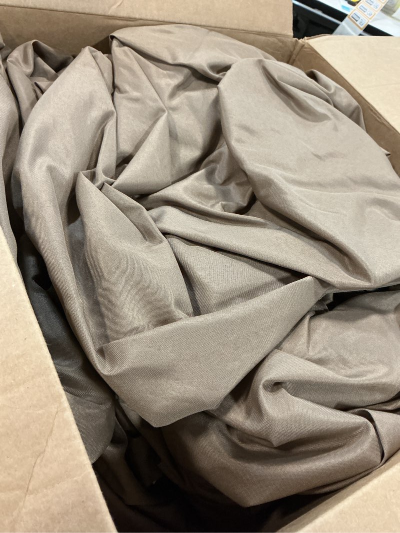 Condition photo showing As Is for COWVIE 4-Panel 10' x 10' Gazebo Replacement Curtains, Patio Privacy Sidewalls with Double Zipper, Replacement for Outdoor Gazebo Canopy (Curtain Only) Light Coffee 10'x10'