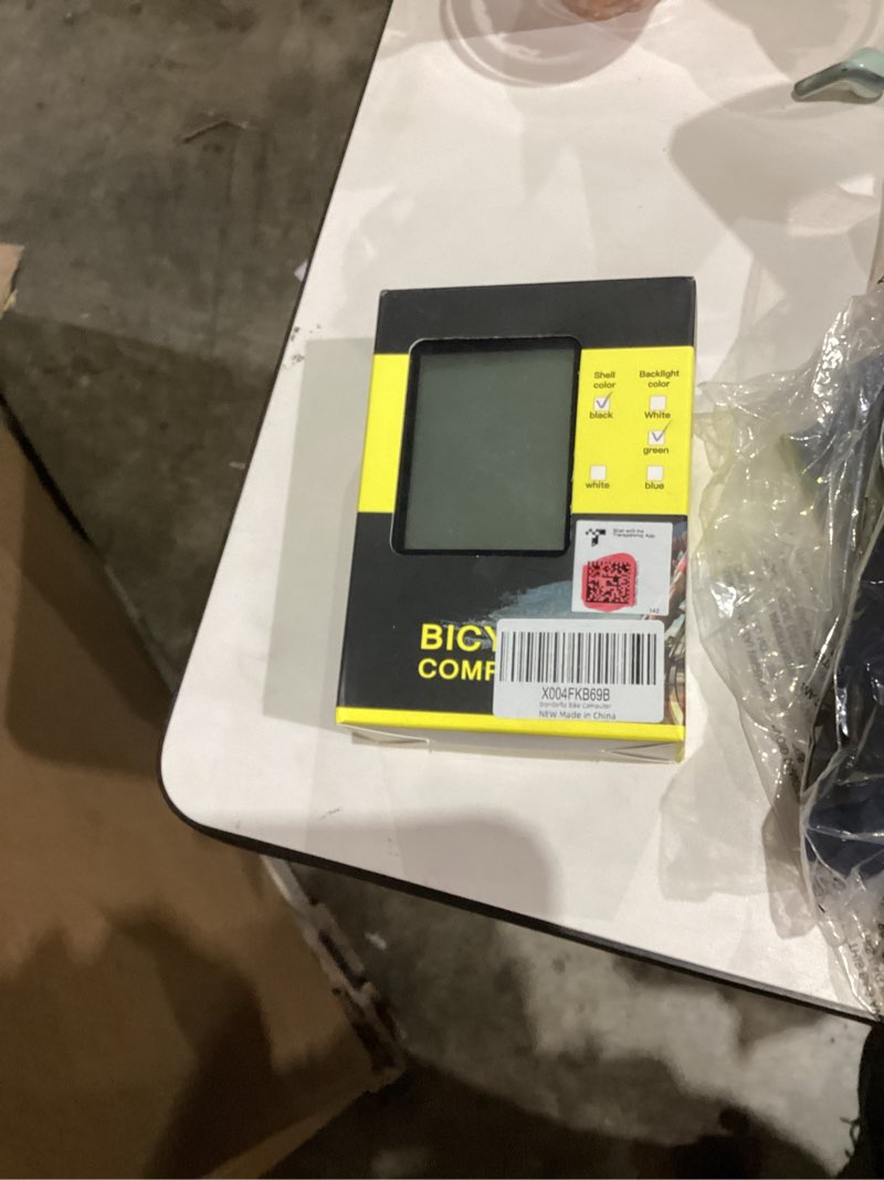 Condition photo showing New/Like New for Bike Computer and Bicycle Odometer Wireless Big Secrren 3.3IN MPH KM/H Bike Speedometer with Automatic Wake-Up Cycling Old School Speed Tracker Multi-Functions White Blue Backloght Color